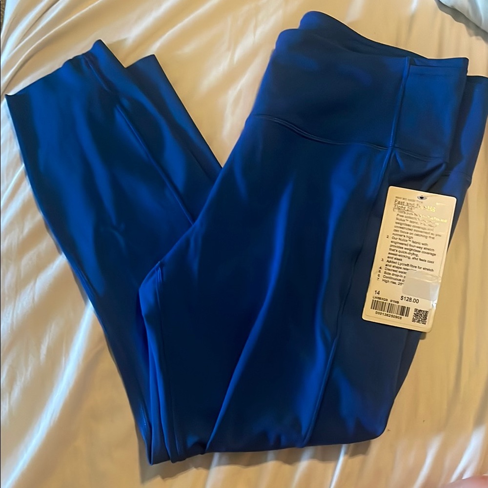 Lululemon blue High-Waisted Leggings size 14